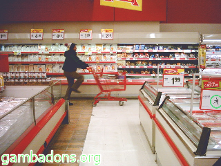 Gambadeur au supermarch